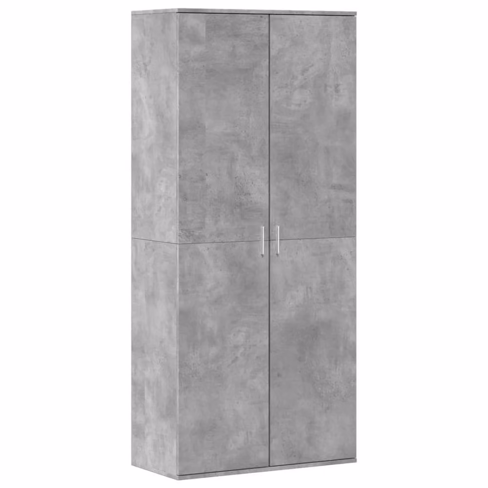 Berkfield Home Modern Grey Shoe Cabinet W/D/H: 80 x 39 x 178 cm – 2