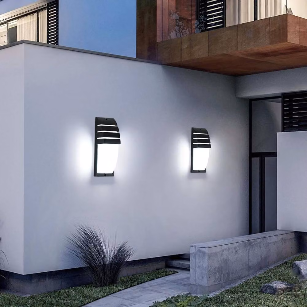 Goeco 2 Pack Modern Up and Down LED Wall Lights in Black, 12 W, 6500 K, IP65 Waterproof – 7