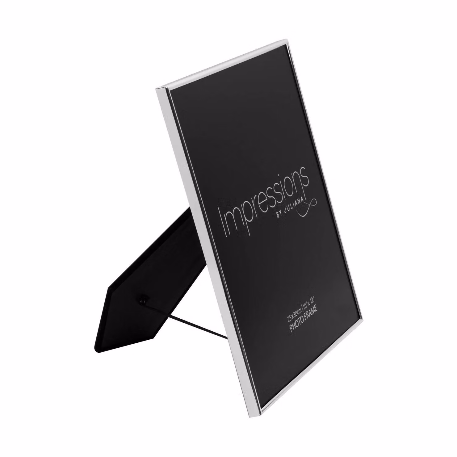 IMPRESSIONS Silverplated Rectangular Minimalist Single Photo Frame in Metallic Silver – 2