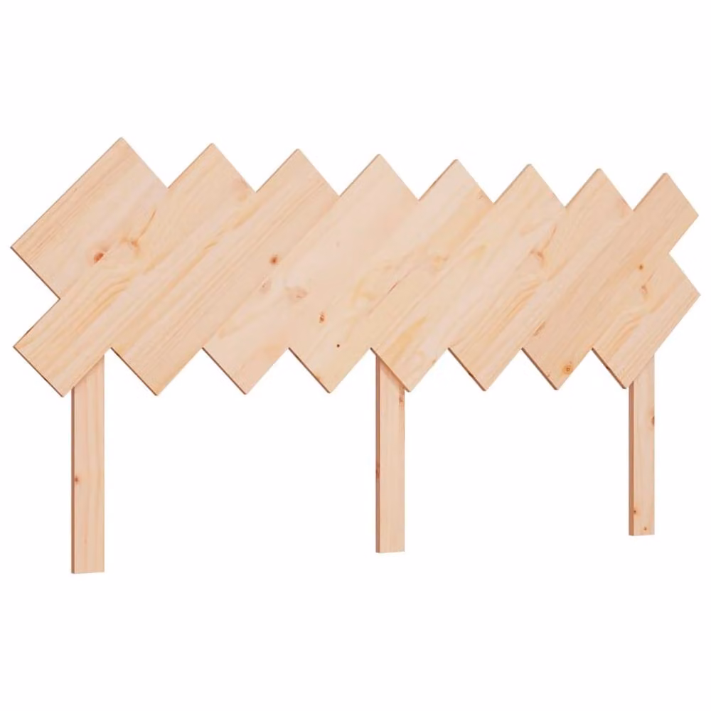 Berkfield Home Beautiful Bed Headboard in Light Sand Solid Pine Wood W/D/H: 159.5 x 3 x 80.5 cm – 2