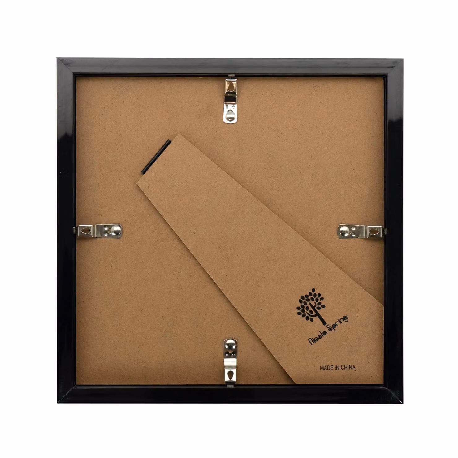 Nicola Spring Black 3D Box Photo Frame with Ivory Mount for 8 x 8 inch Photos – 2