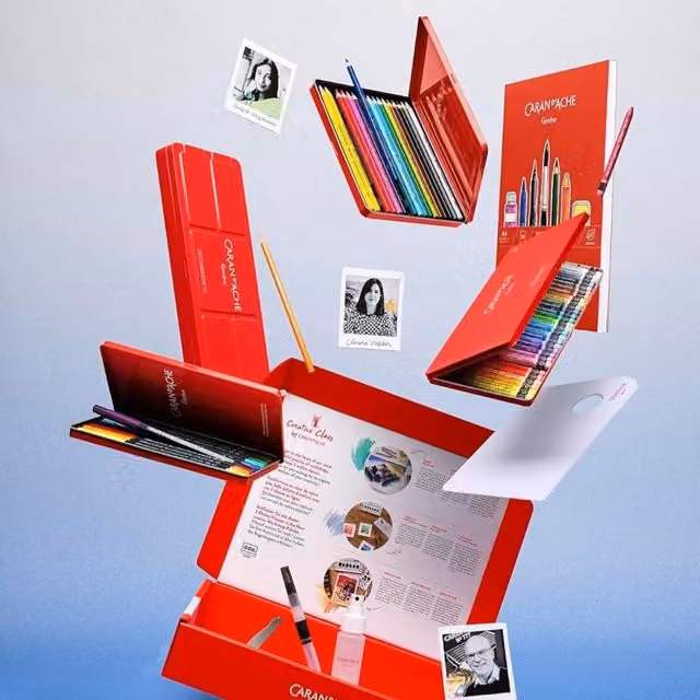 Caran d'Ache Creative Box Multi-Medium Art Set in Multicolour