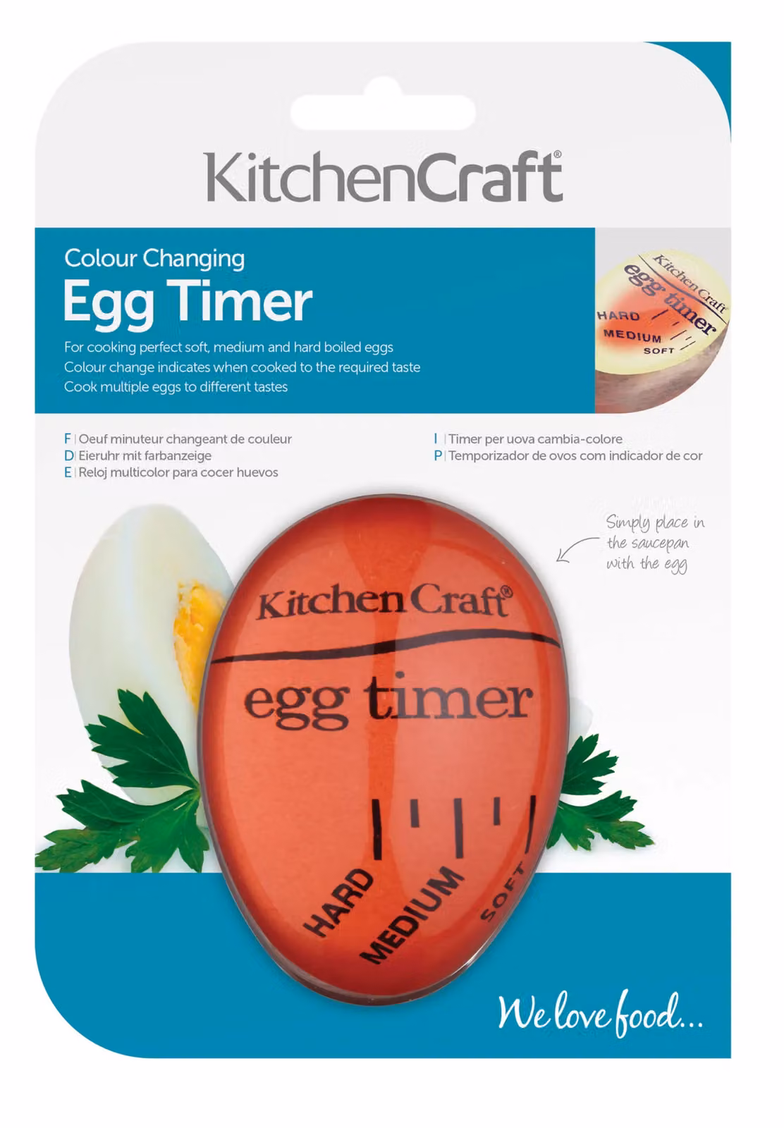 KitchenCraft Colour Changing Egg Timer in Red – 2