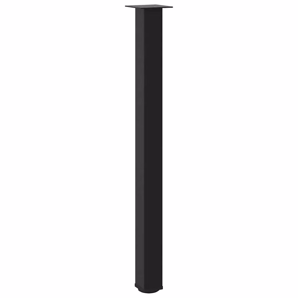 Berkfield Home Steel Coffee Table Legs, 4 Pieces, Black, Height: 110 cm – 3