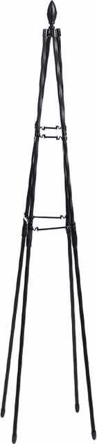 Garden Gear Tower Trellis A-Shape Steel Plant Support Frame, Black, Height: 180 cm
