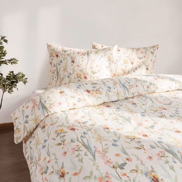 Martex Spring Meadow Floral Duvet Cover Set, Multicolour, W: 180 cm, H: 200 cm
