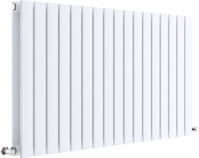 Balterley Lucia Square Horizontal Double Panel Radiator, White, H 60.0 cm x W 99.2 cm