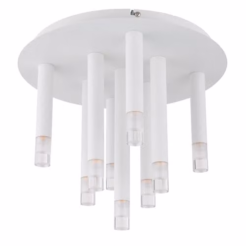 Netlighting Globo Lighting Modern White Ceiling Lamp for Living or Dining Rooms, 9x G9, Diameter: 34 cm – 1