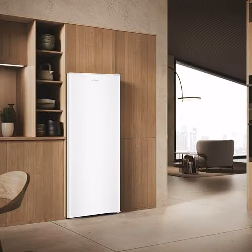 Teknix TSFG1385W Upright Tall Freezer, White, 170L Capacity, Freestanding with 5 Drawers, Reversible Door, H 138.0 x W 55.0 x D 57.0 cm – 2