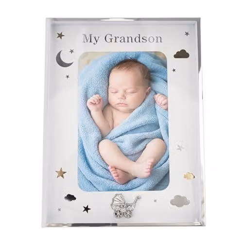 Happy Homewares Modern Rectangular Single Metal and Glass Picture Frame in Silver, Gold and Black, 10 x 15 cm