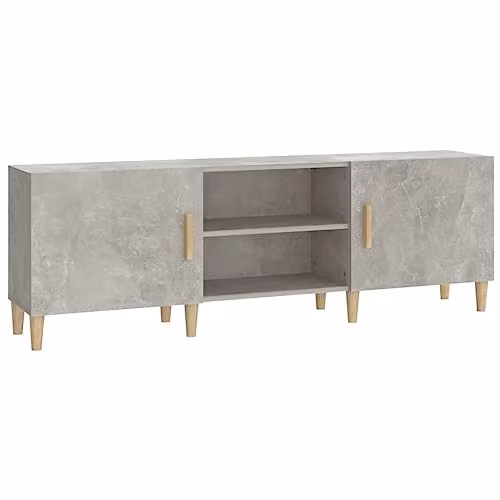 vidaXL Modern TV Cabinet in Concrete Grey, W/D/H: 150 x 30 x 50 cm – 1