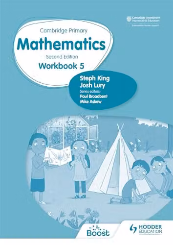 Hodder Education Cambridge Primary Mathematics Workbook 5 Second Edition Blue