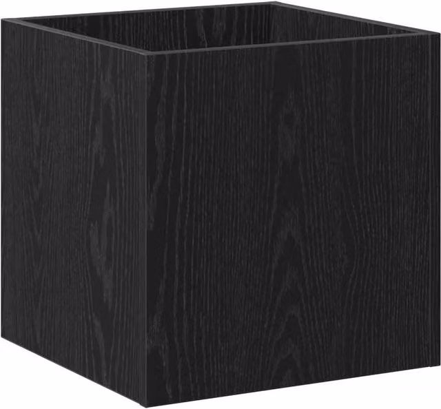 Berkfield Home Black Oak Planter Box W/D/H: 40 x 40 x 40 cm