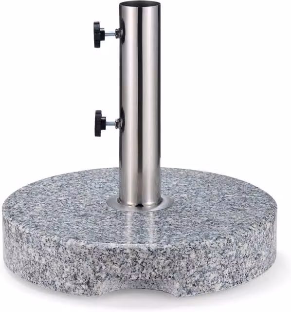 VonHaus Grey Granite Effect Round Heavy Duty Parasol Base