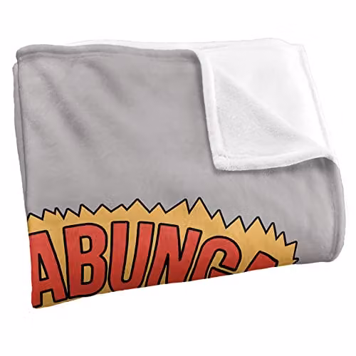 LOGOVISION Teenage Mutant Ninja Turtles TMNT Cowabunga Dude Super Soft Microfibre Fleece Throw Blanket, White, W/D/H: 152 x 127 cm – 2