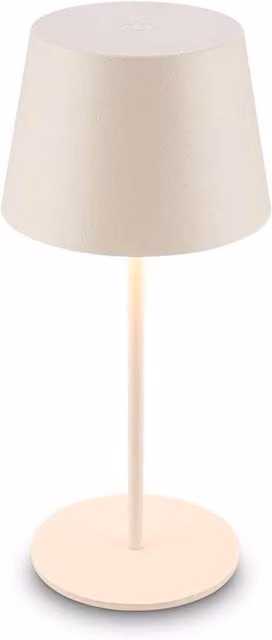 Briloner Rechargeable LED Table Lamp, Dimmable Touch Light in White – 1