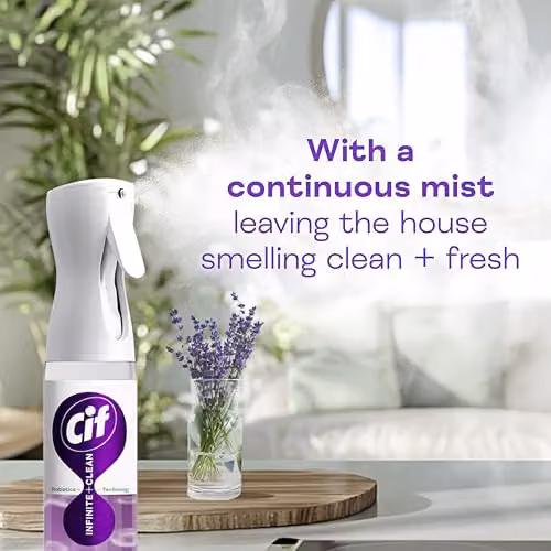 Cif Infinite Clean Lavender and Eucalyptus All in One Cleaner Spray with Probiotics Technology, 280 ml – 2