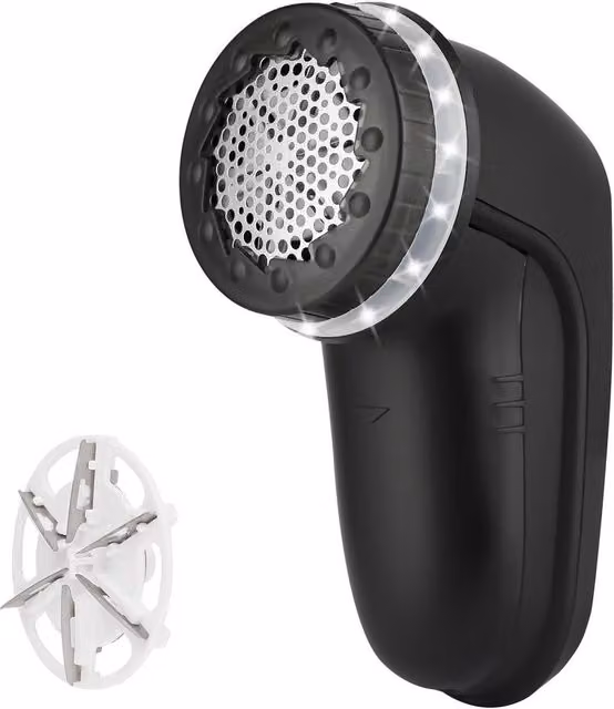 Xample Automatic Mini Lint Remover and Fabric Shaver in Black, USB Rechargeable – 1