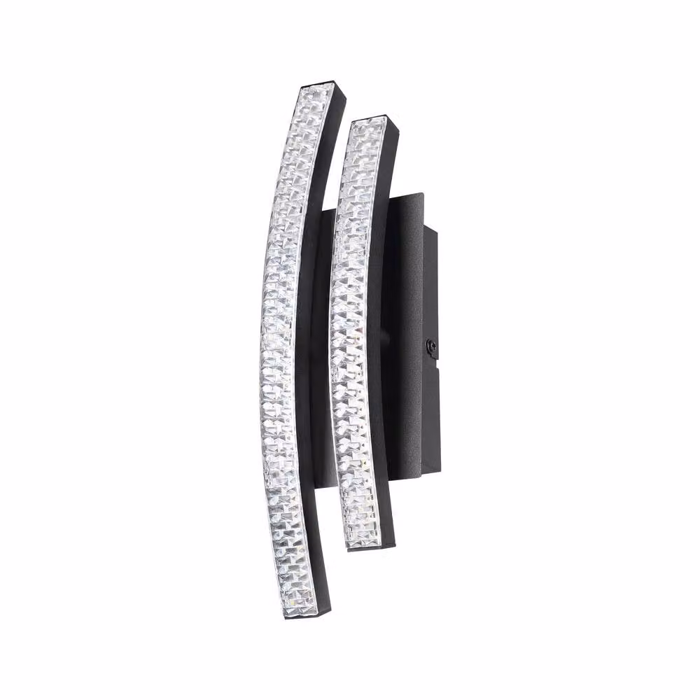 Eglo LEJIAS LED Indoor Wall Light, Black and Transparent, Warm White – 2