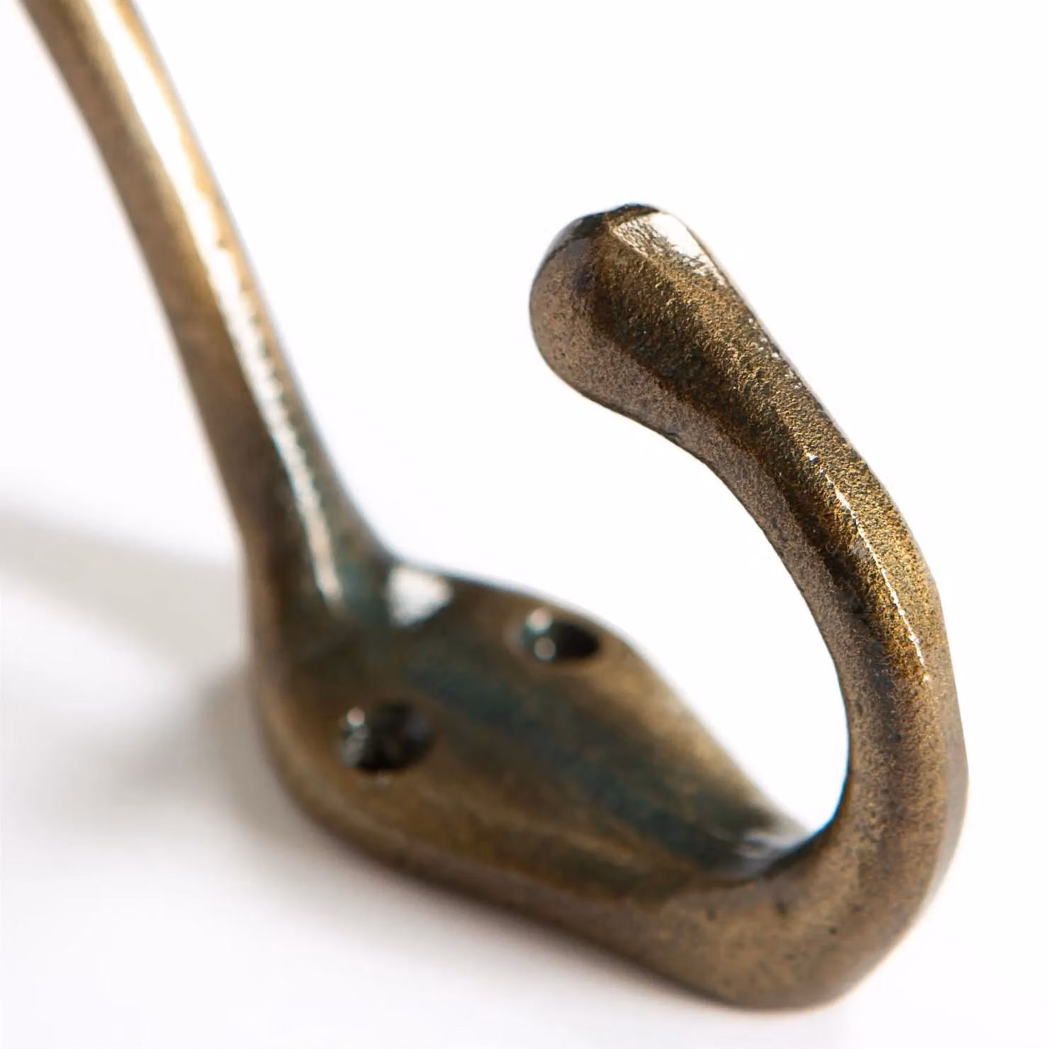 Hammer and Tongs Brass Narrow Hat and Coat Hook, Pack of 5, Height: 140 mm – 3