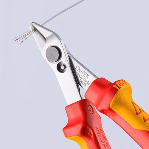 Knipex Electronic Super Knips VDE Insulated Side Cutter, Red and Multicolour, 175 mm – 2