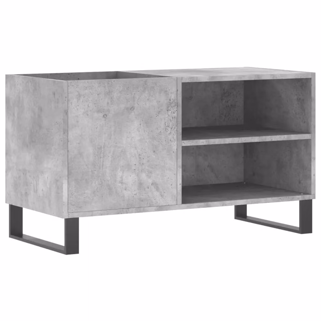 Berkfield Home Industrial Record Cabinet in Concrete Grey, W: 85 cm, D: 38 cm, H: 48 cm – 2