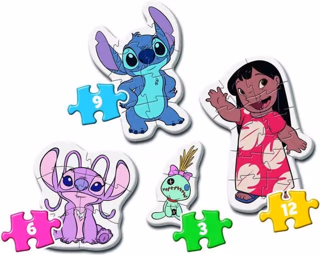 Clementoni Disney Stitch My First Puzzles Set, Multicolour