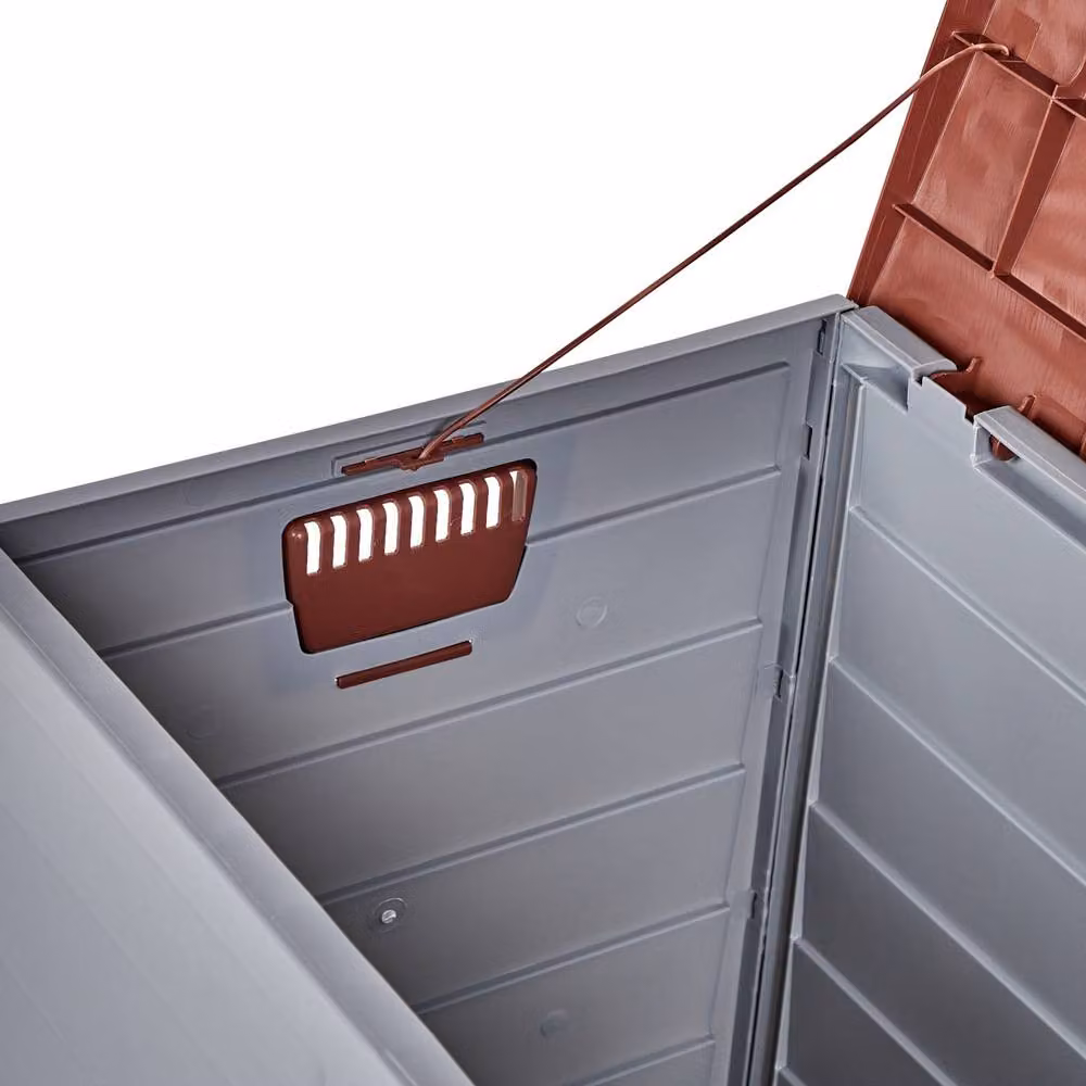Wyld and Coco Grey Outdoor Storage Box with Handles and Castors W/D/H: 112 x 50 x 53 cm – 5