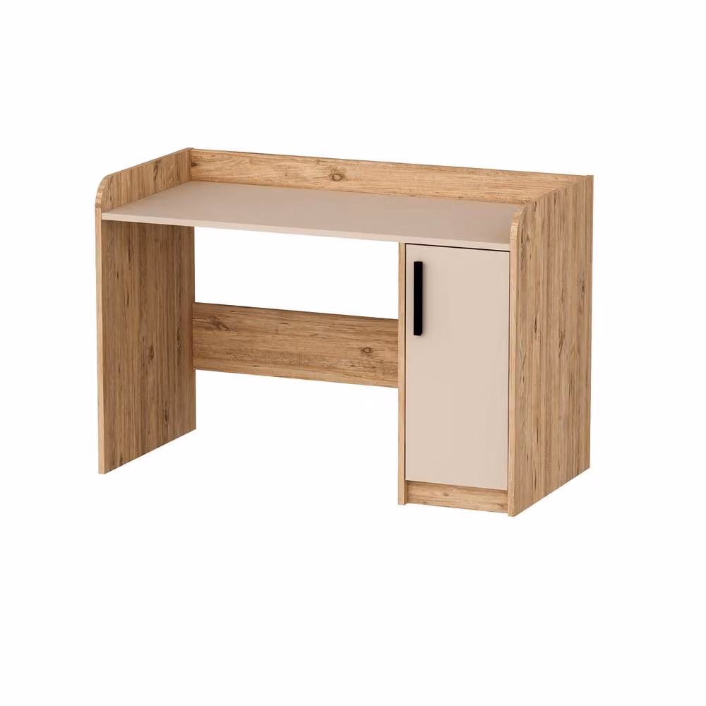 Destina Home Luses Computer Desk with Cabinet in Beige – 2