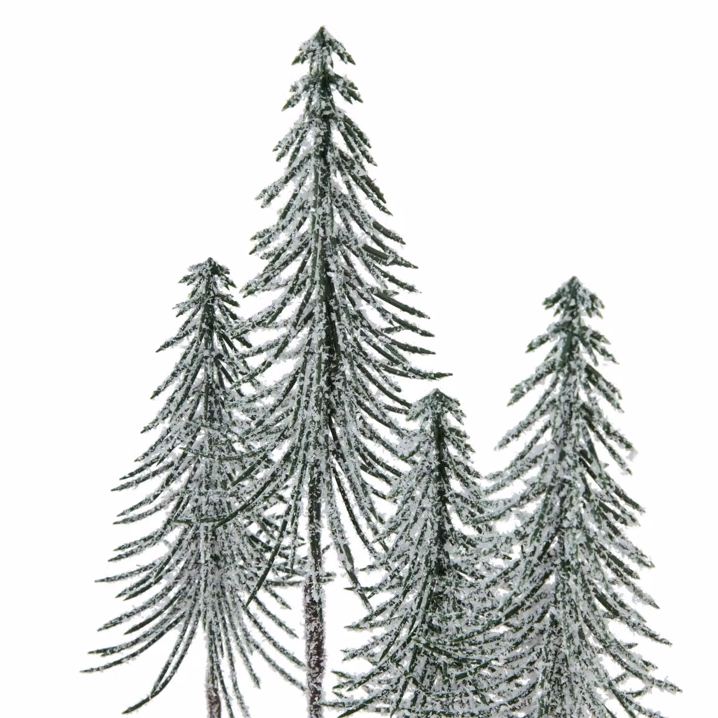 Love Lace Medium Snowy Spindle Tree in Brown Wood Log