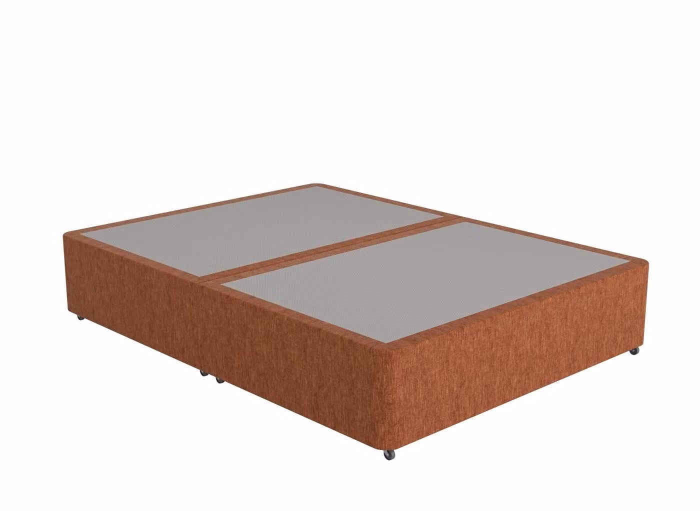 Dreams Brown Upholstered Fabric Divan Bed Base with Drawers