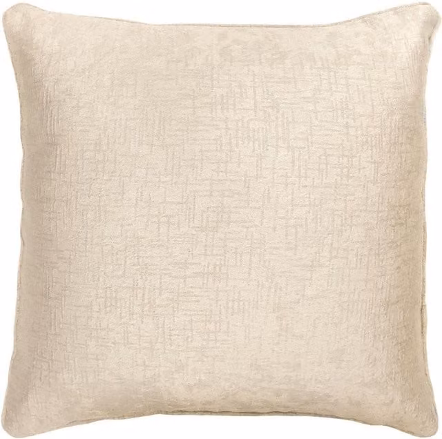 XSELL Vogue Textured Cushion Cover Set in Beige, W/D/H: 43 x 43 x 43 cm