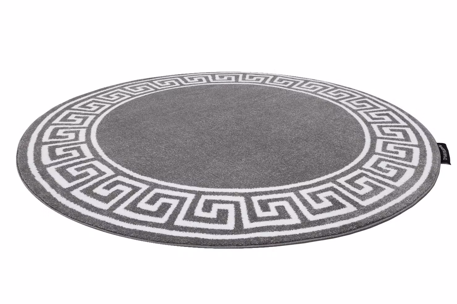 RugsX Hampton Geometric Round Rug in Grey, Diameter: 160 cm – 2