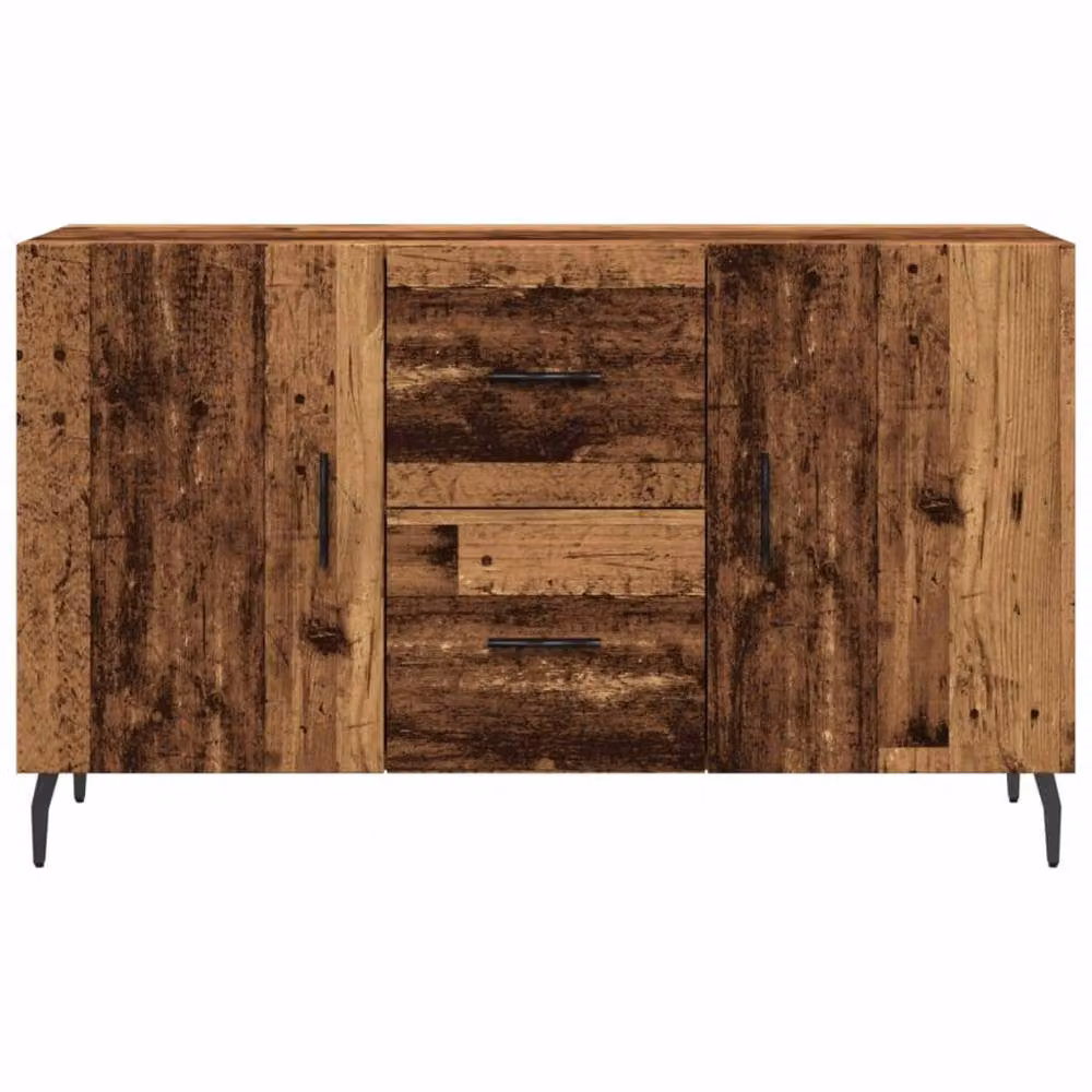 Berkfield Home Rustic Old Wood Sideboard in Brown, W/D/H: 100 x 36 x 60 cm – 4