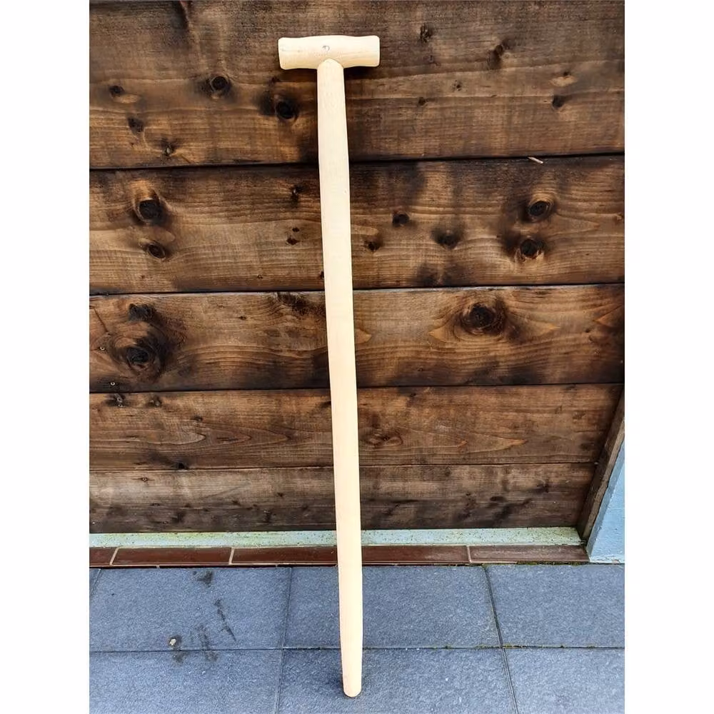 Nordara Brown Solid Wood Replacement Handle for Shovel, Spade or Fork, Length: 1 m – 2