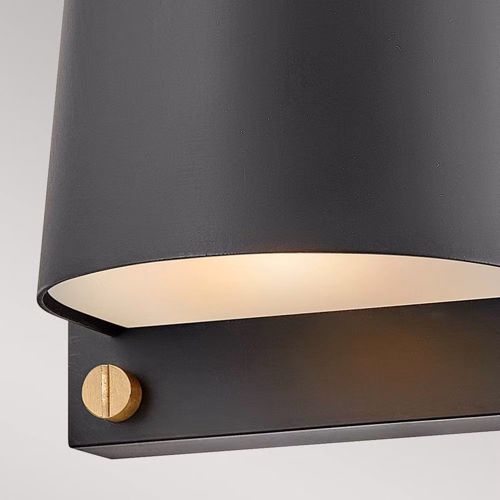 Netlighting Scout Small Outdoor Wall Light, Black, IP44, H 16.5 x W 12.0 x D 16.5 cm – 3