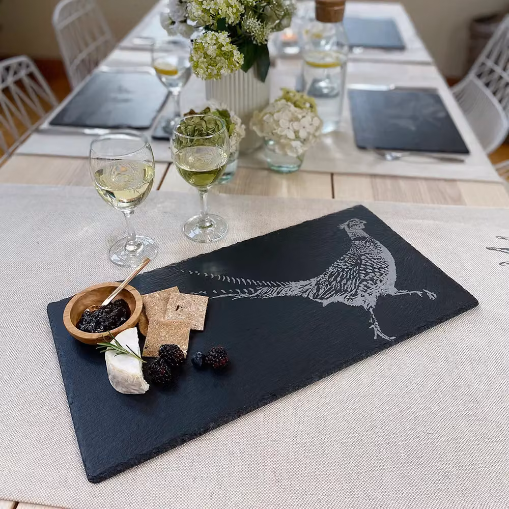 Selbrae House Country House Slate Table Runner in Grey and Anthracite – 2
