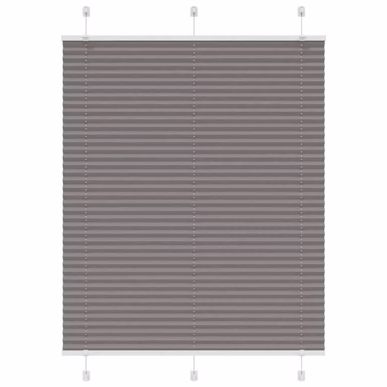 Berkfield Home Single Pleat Fabric Blind in Anthracite, W: 110 cm, H: 100 cm