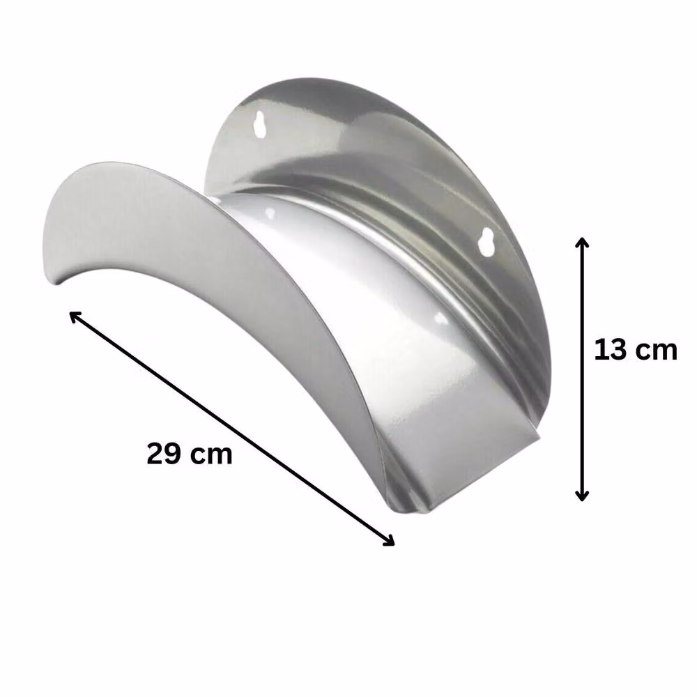 Marco Paul Metal Wall Mounted Hose Hanger in Silver – 2