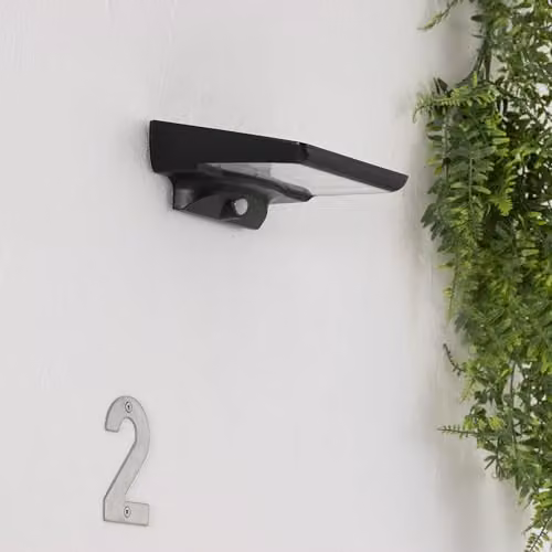 FORLIGHT Netlighting Solar LED Outdoor Surface Mounted Wall Light Black IP44 with Motion and Dusk Sensors – 3
