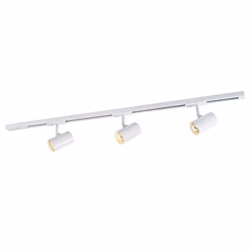 Netlighting Marvi Modern 3 Light Adjustable Ceiling Spotlight Bar GU10 in White