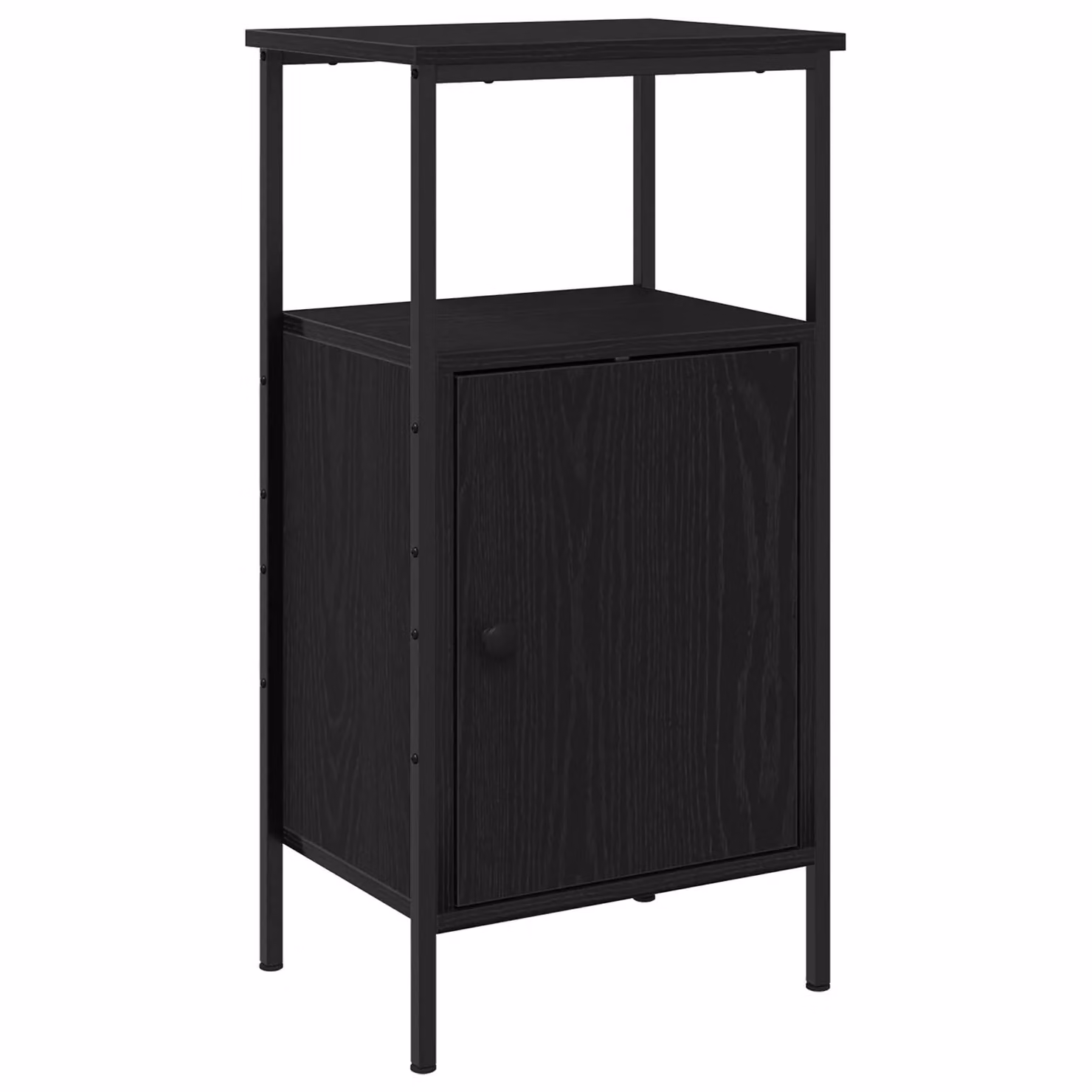 Berkfield Home Black Oak Bedside Cabinet in Engineered Wood, W/D/H: 41 x 31 x 80 cm – 2
