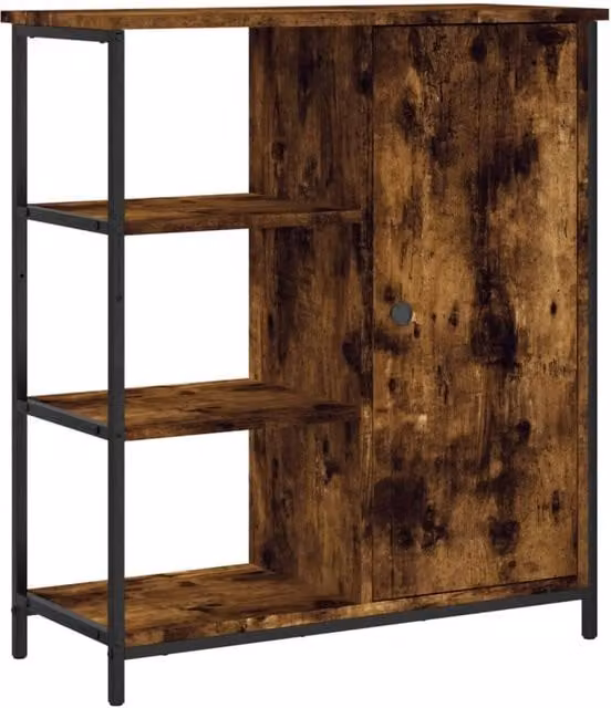 Berkfield Home Smoked Oak Sideboard in Brown, W/D/H: 70 x 30 x 80 cm – 1
