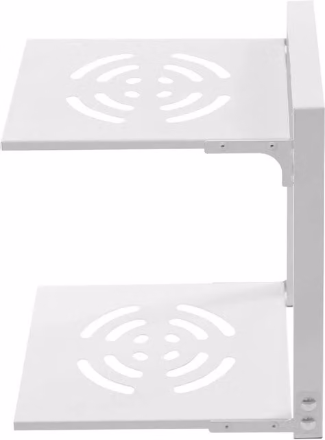 VOGREX Freestanding Metal Pot Pan and Lid Storage Organizer Rack in White