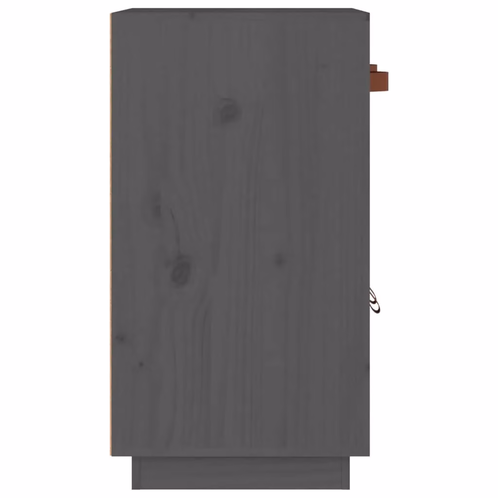 Berkfield Home Grey Rustic Solid Wood Pine Sideboard W/D/H: 65.5 x 40 x 75 cm – 3