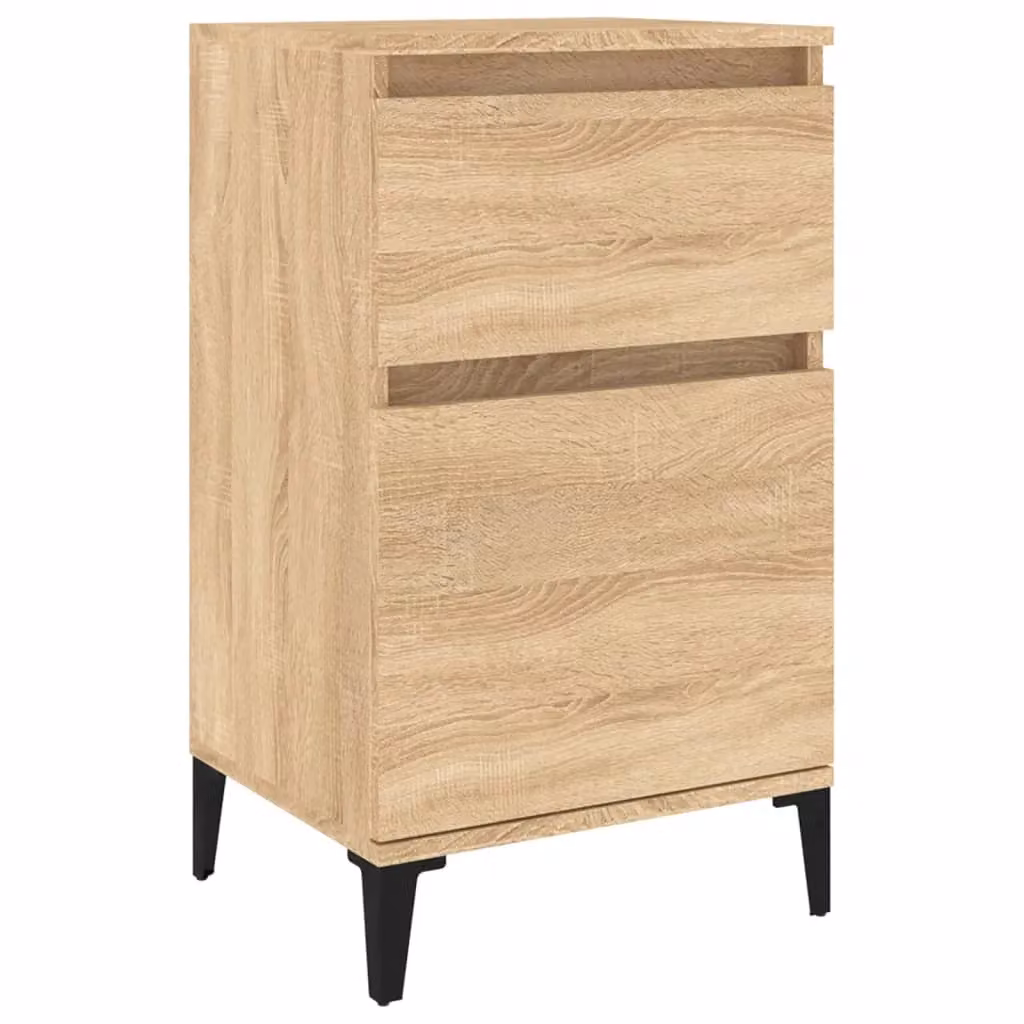 Berkfield Home Sonoma Oak Bedside Cabinet in Brown, W/D/H: 40 x 35 x 70 cm – 2