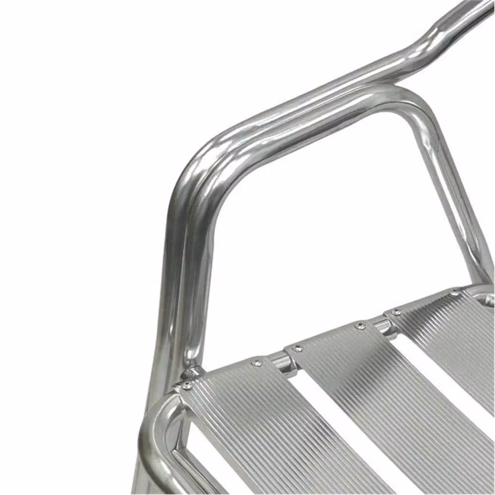 SPETLEK Deluxe Aluminium Garden Chairs, Pack of 2, Silver – 2