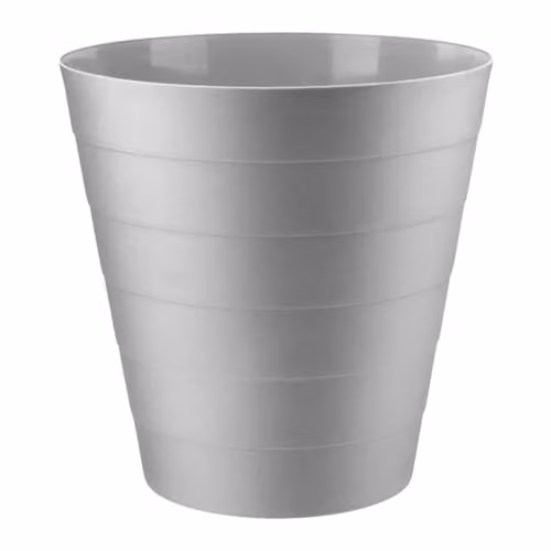 MantraRaj 6L Round Plastic Waste Paper Bin in Grey – 1