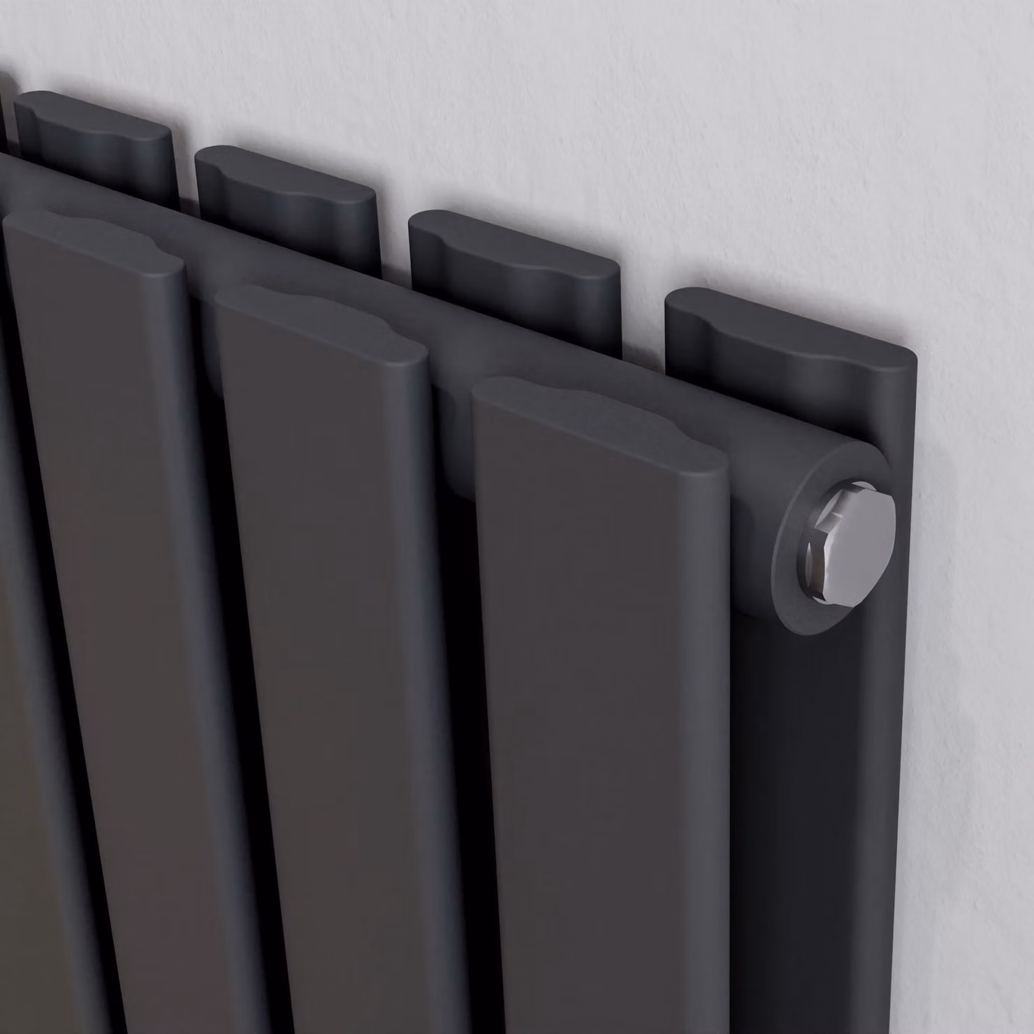 Agadon Lola Duplex Designer Panel Radiator in Dark Grey, W: 180 cm, H: 60 cm – 2