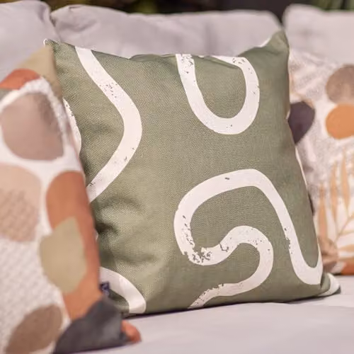 icon Kyoto Collection Indoor Outdoor Cushion Set of 2, Graphic Boho Design, W/D/H: 43 x 43 x 43 cm – 2